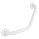 Barra de seguridad curva para bano 40 cm blanco
