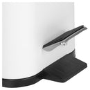 Basurero 5 Litros Metal Blanco