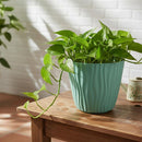 Macetero Autorregante Reciclado De Plastico 21X18.5 Cm Verde