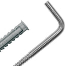 Tarugo sx6 +tornillo escuadra 4 unidades