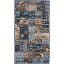 Bajada de Cama Sachi Patchwork 67x120 cm Polipropileno Azul