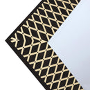 Espejo Decorativo Forma Rectangular 69x84 cm Negro Geo