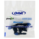 Set de microaspersores regulables plastico 3 unidades.