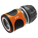Conector para manguera 1/2 de plastico con stop