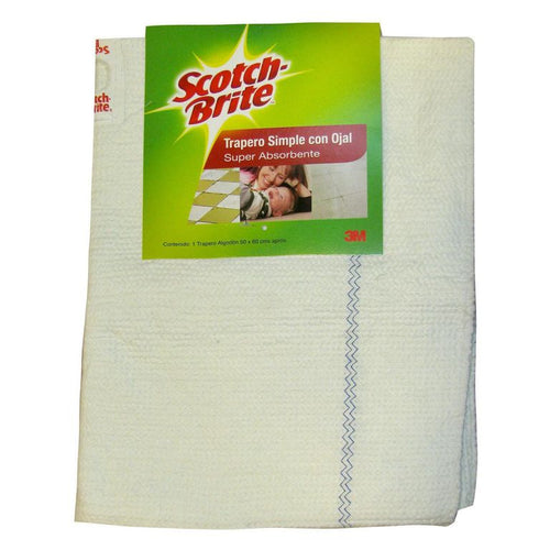 Trapero Absorbente Scotch Brite Con Ojal P/Limpieza De Pisos