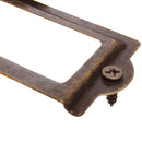 Tarjetero Rectangular Antiguo Para Muebles Y Cajones
