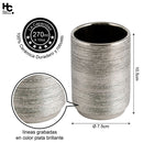 Vaso Striation Plata