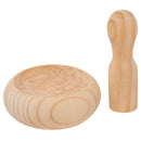 Mortero Pequeno Madera Natural