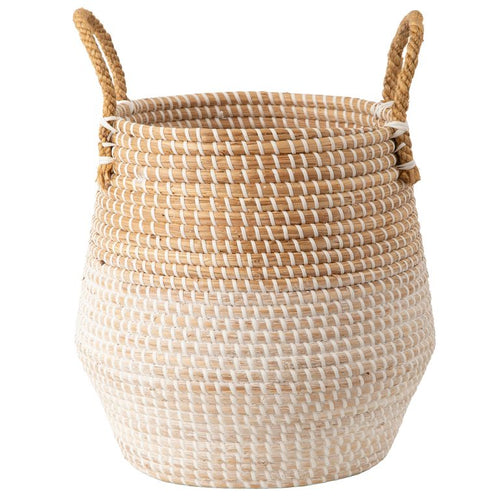 Canasto Organizador Hierba Marina 37X37 Cm Decorativo Yauca