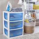 Cajonera 50x70x39 cm 136.5 l Blanco/Azul
