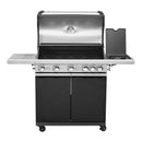 Parrilla A Gas Pro 5 Quemadores + Quemador Lateral