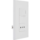 Enchufe + Interruptor 10 A Blanco.