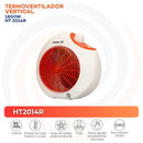 Termoventilador Electrico 1800 W Ht2014R Multicolor
