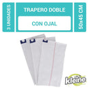 Set De 3 Traperos Dobles 50X45 Cm
