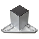 Pata cuadrada abs aluminio mate 40x60 mm