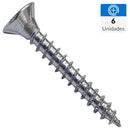 Tornillo Tirafondo Madera 50 mm 4 mm 6 unidad(es)