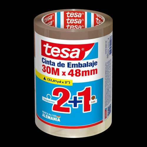 Pack Cintas 2 trasparente + 1 Cafe 30x48mm
