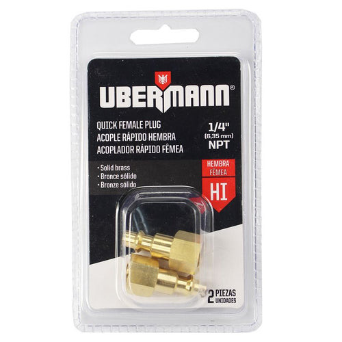 Set de acoples 1/4" 2 unidades