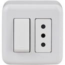 Interruptor simple 9/12 16 A blanco