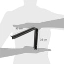 Soporte para repisa metal 25x30 cm negro