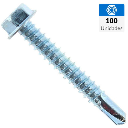 Tornillo Autoperforante Metal 1-1/2 " 12 mm 100 unidad(es)