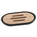 Set 4 Piezas Negro Plastico/Bambu
