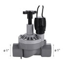 Valvula Solenoide 1 Pulg Con Control De Flujo Plastico
