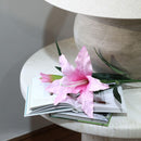 Vara Lirio Artificial 86 cm Rosado