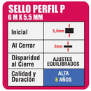 Profil P 9x5mm x 6 m cafe