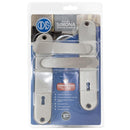 Cerradura Embutir Cerradura de dormitorio Manilla Embutida Plata Simona 7040