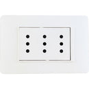 Enchufe 10A Triplex Luzica Bco