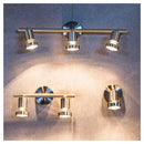 Barra Led Bisel 3 Luces Metal Gris