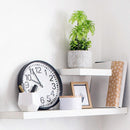Reloj redondo 30x30x4 cm negro