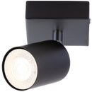 Aplique Silo 1 Luz Metal Negro
