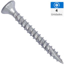 Tornillo Tirafondo Madera 60 mm 5 mm 4 unidad(es)