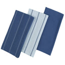 Set 3 Panos Cocina Rectangular 40X60 Cm Bicolor Azul/Blanco