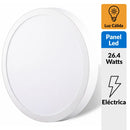 Panel Led Sobrepuesto Circular Blanco 24W Luz Calida