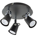 Barra Led Aurus 3 Luces Metal Negro