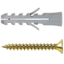 Tarugo Nylon S8mm + Tornillos 5x45mm 25 unidades