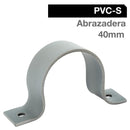 Abrazadera Pack PVC-S 40mm Gris 5u