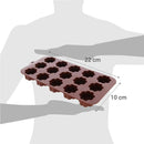 Molde Chocolate Casa Bonita Rectangular 12 Cavidades Cafe