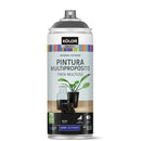 Pintura Esmalte Base Agua Spray 0.4 l Satinado negro