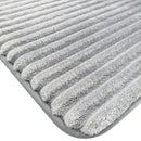 Piso De Bano Memo 50X80 Cm Poliester Gris