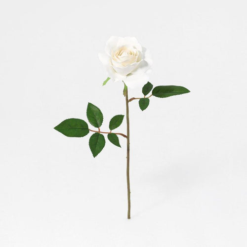 Vara Rosa Artificial 48 Cm Blanca