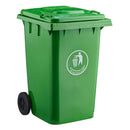 Basurero Plastico Con Tapa Ruedas 360 L