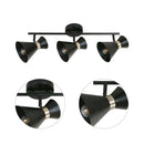 Foco Interior Direccional Savannah 3 Luces Metal Negro