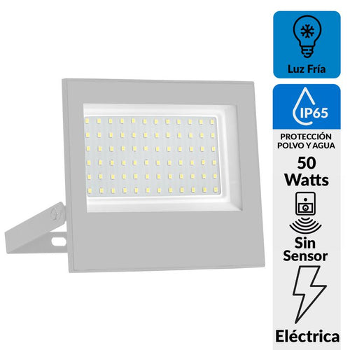 Reflector Led 50 W Ip 65 5000 Lm Luz Fria
