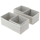 Set 4 Organizadores 14X14X0.1 Cm Beige