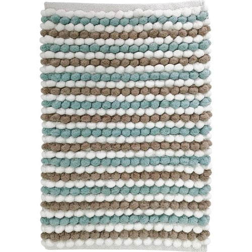 Piso bano algodon 40x60 cm aqua.