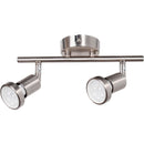 Barra Led Bisel 2 Luces Metal Gris